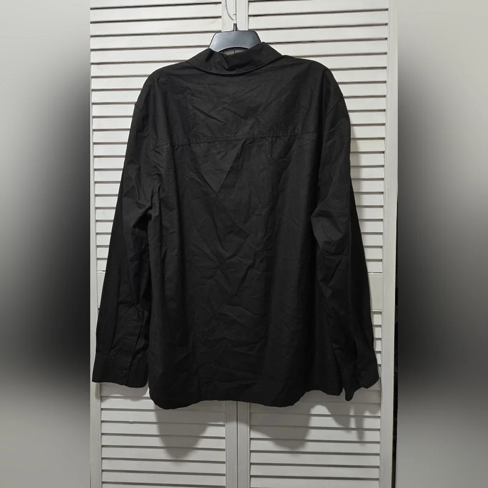 Madewell Mens Cotton Poplin Overshirt Mocha Brown Button Down Shirt XXL